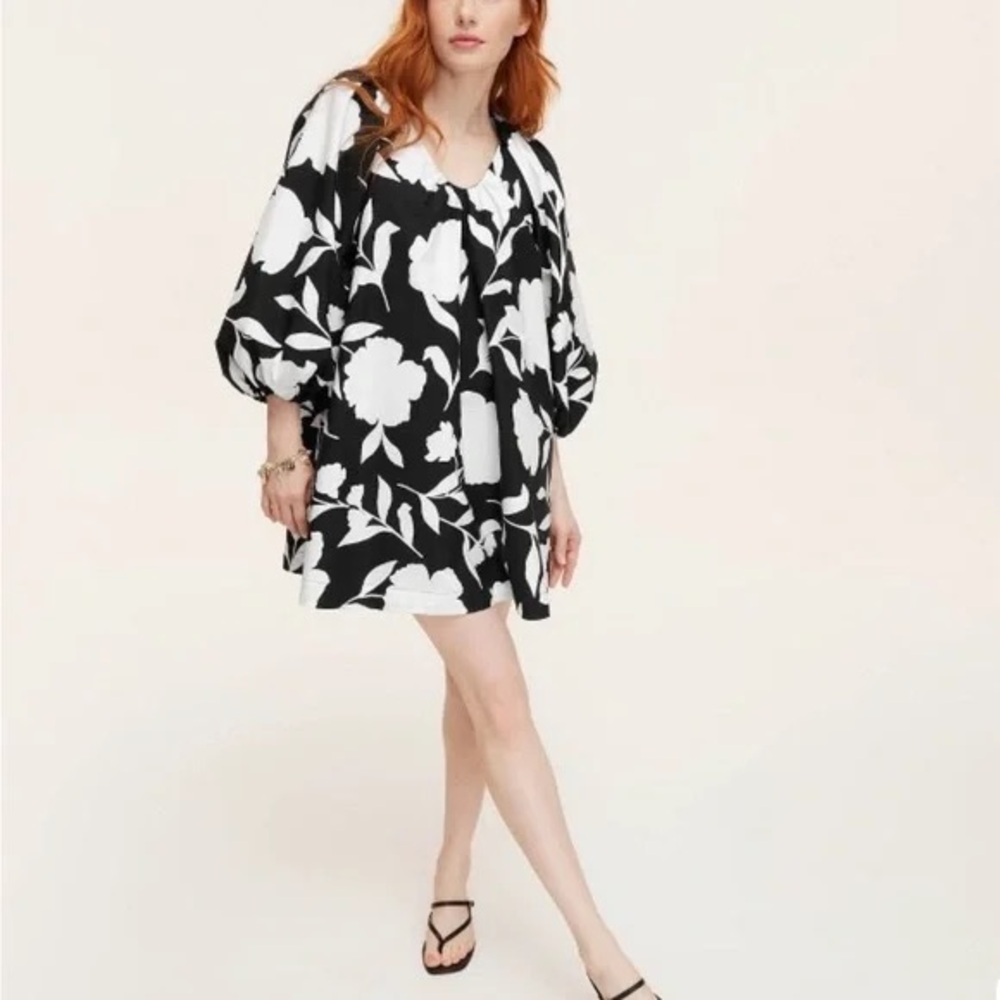 Kate Spade x Target Rose Poplin Dress in Black and White